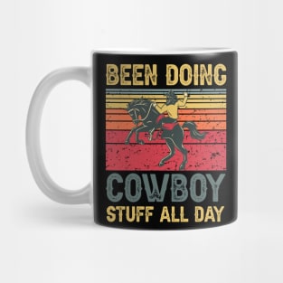 i've been doing cowboy stuff all day - cowboy vintage Mug